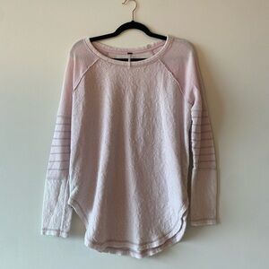 Free People Pullover Sweater Top, Light Pink, Size S/P
